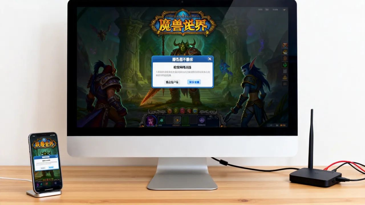 魔兽世界登陆提示服务器不兼容怎么办，wow登不上服务器怎么回事