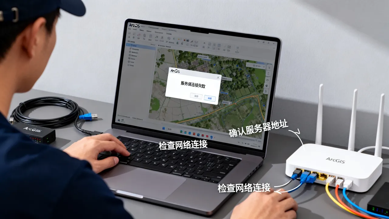 ArcGIS无法选择服务器怎么办，ArcGIS服务器连接失败原因