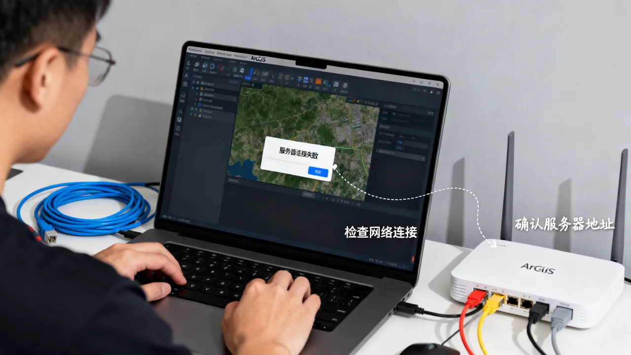 ArcGIS无法选择服务器怎么办，ArcGIS服务器连接失败原因