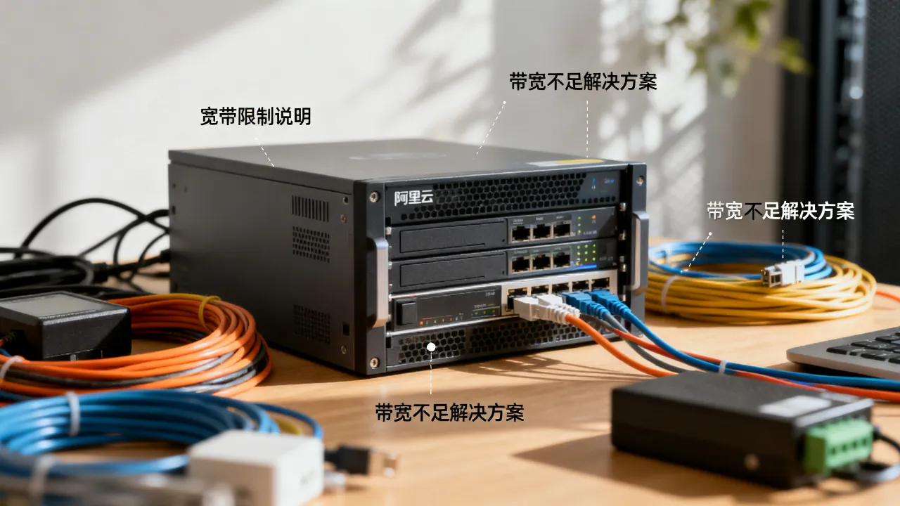 阿里云服务器宽带限制有哪些，带宽不够用怎么办？