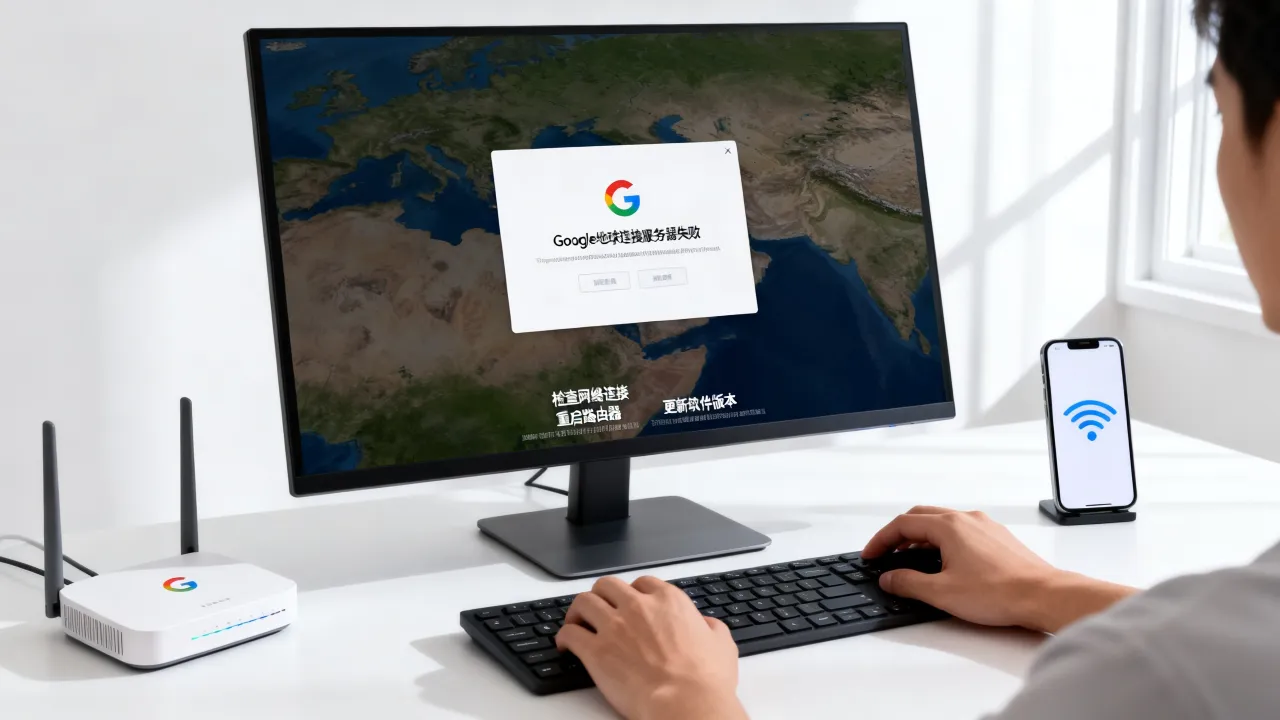 google地球为什么无法连接服务器地址，谷歌地球连接服务器失败怎么解决？