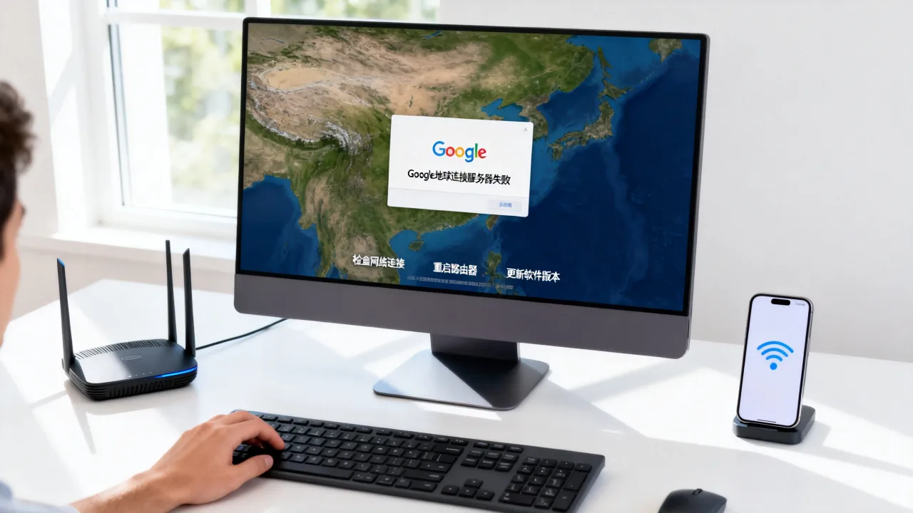 google地球为什么无法连接服务器地址，谷歌地球连接服务器失败怎么解决？