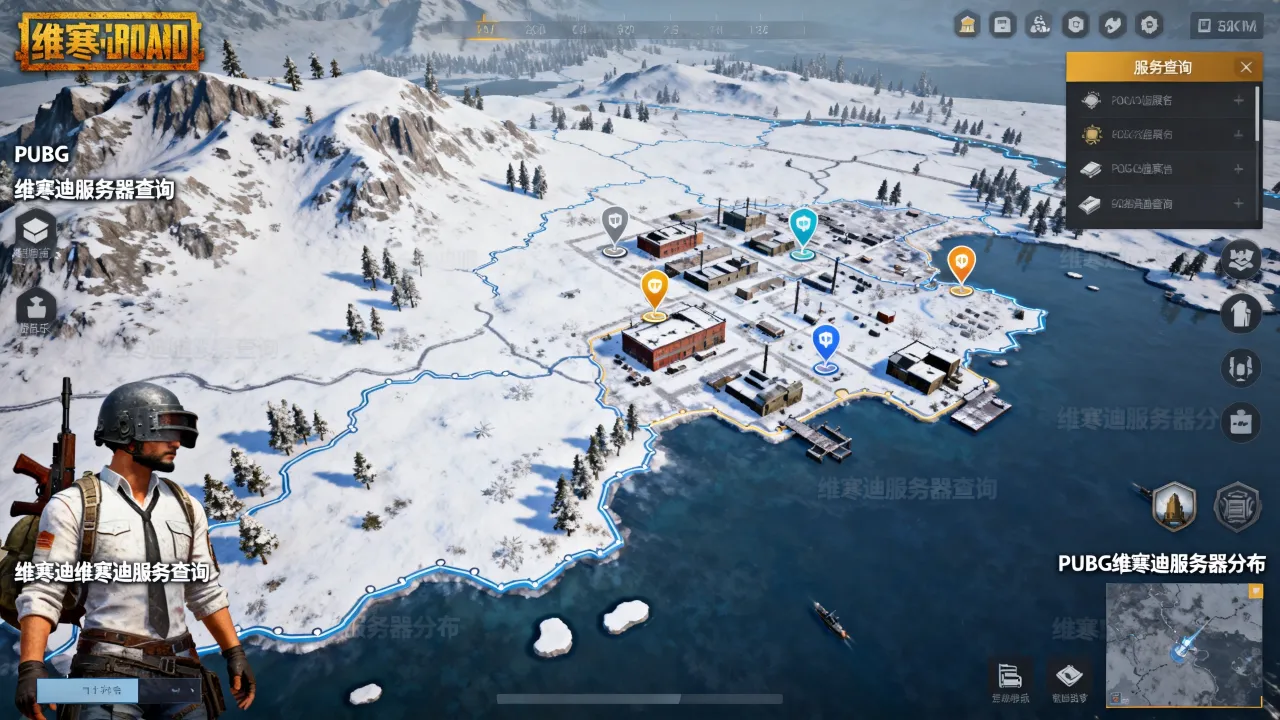 维寒迪哪个服务器有，绝地求生PUBG吃鸡维寒迪在哪个服务器有