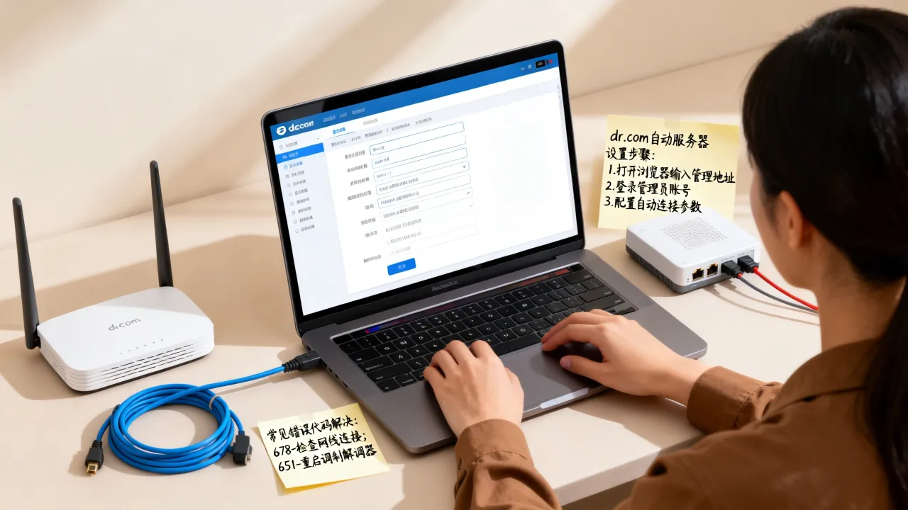dr.com宽带自动服务器怎么设置?宽带连接错误代码解决方法 dr.com宽带自动服务器怎么设置?宽带连接错误代码解决方法