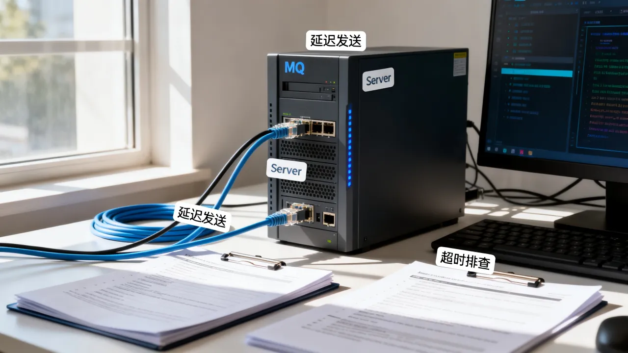 MQ服务器为什么延迟发送请求，消息队列发送超时怎么排查