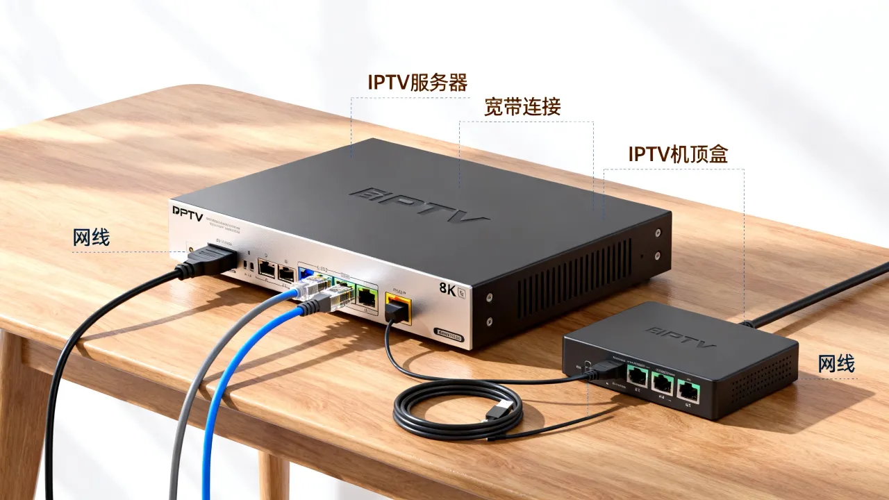 IPTV服务器只接宽带就能看电视吗，IPTV机顶盒必须连网线吗