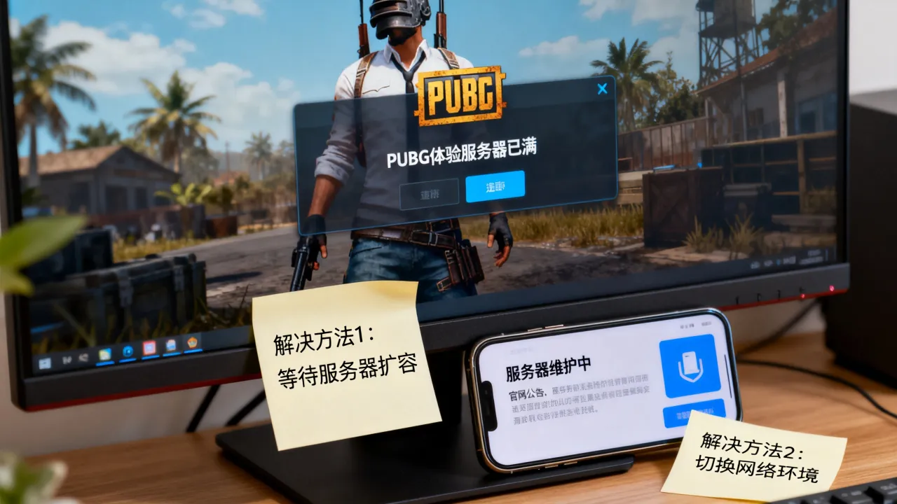 为什么pubg体验服显示服务器已满？服务器已满怎么解决