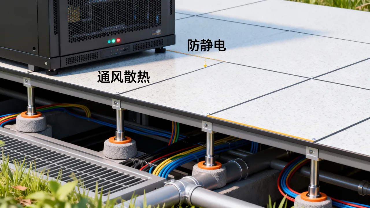 服务器机房为什么要垫高，机房防静电地板垫高有什么好处？