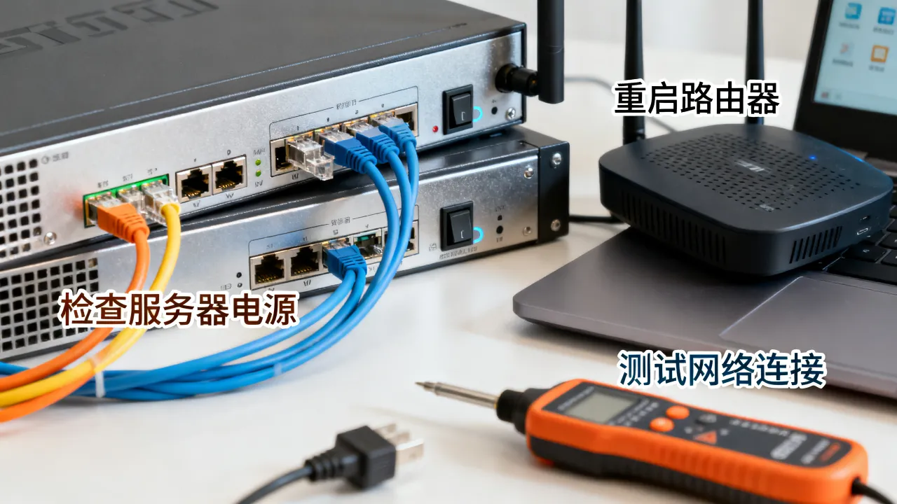 宽带服务器远端无反应是什么原因，如何快速解决