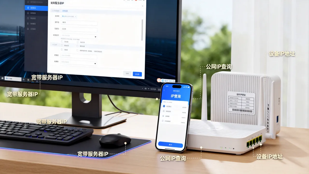怎么查宽带服务器ip，宽带公网IP查询方法有哪些