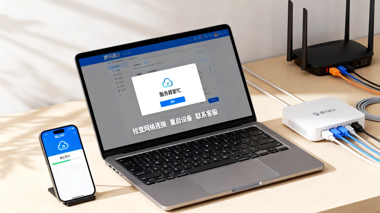 腾讯微云为什么服务器繁忙，怎么解决？