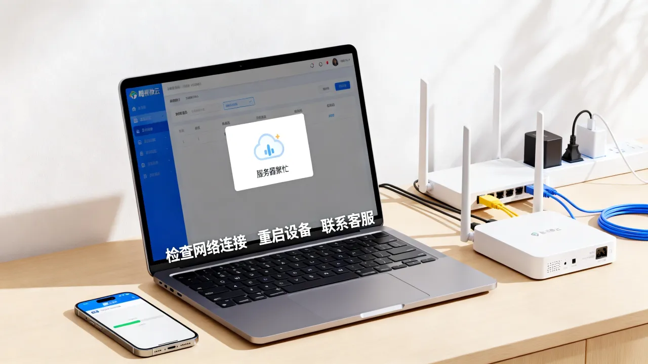腾讯微云为什么服务器繁忙，怎么解决？
