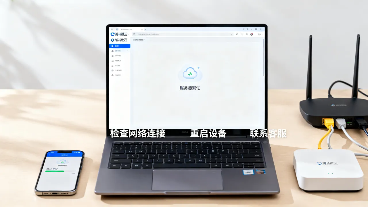 腾讯微云为什么服务器繁忙，怎么解决？