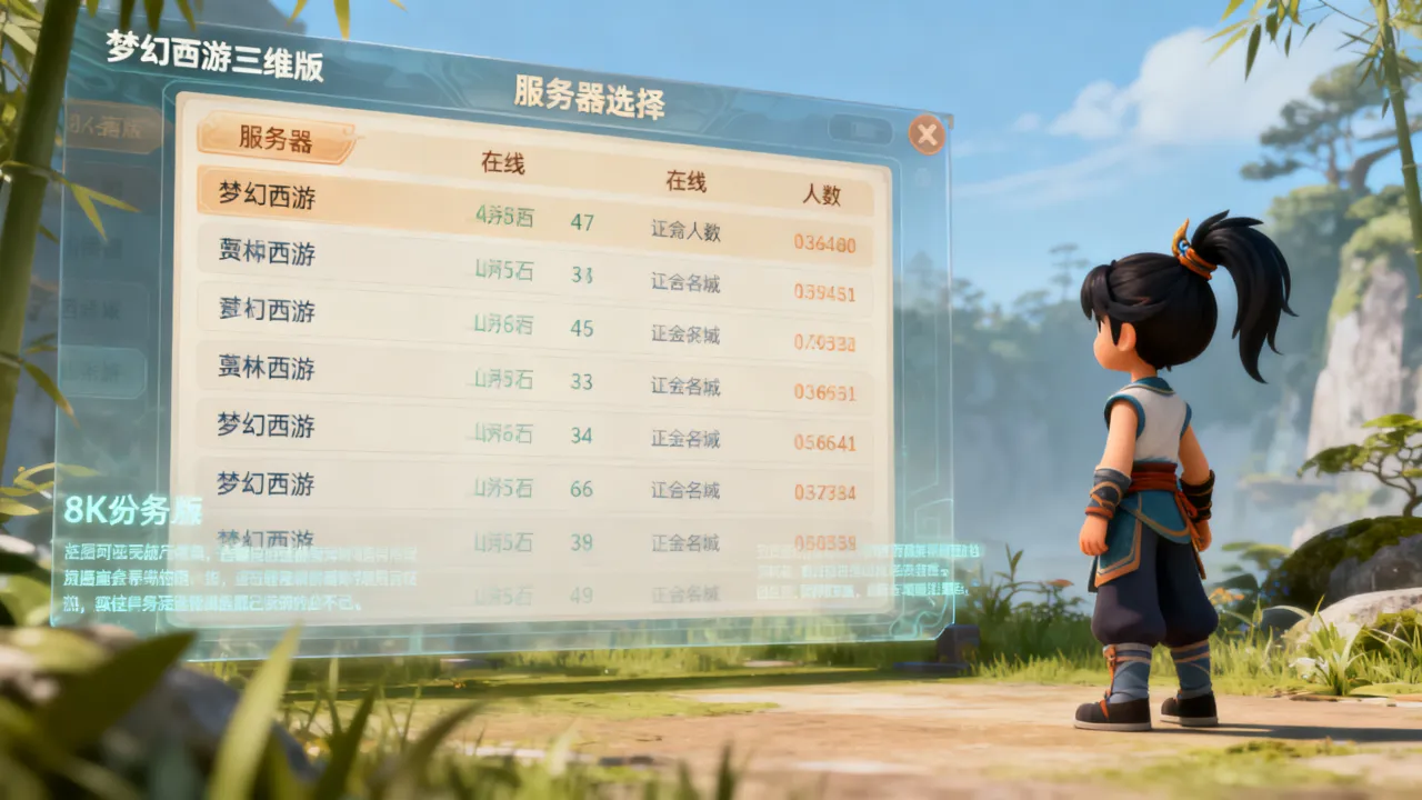 梦幻西游三维服务器哪个区人多，梦幻西游三维版哪个服务器好？