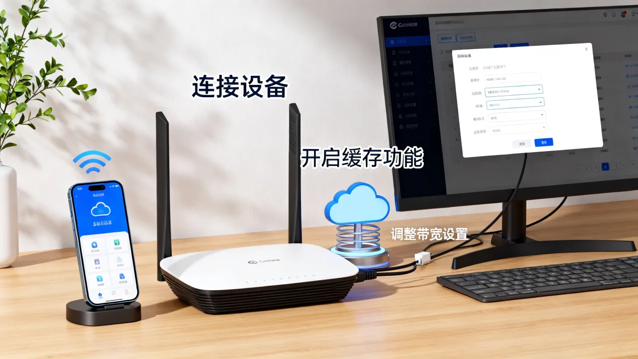 移动宽带缓存云服务器怎么用?,提升网速要设置什么?