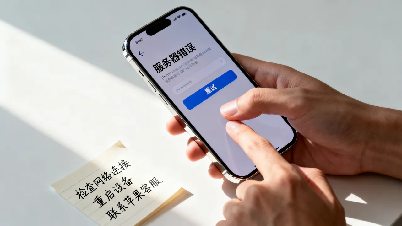 为什么登陆苹果id显示服务器错误，苹果id登录失败怎么解决