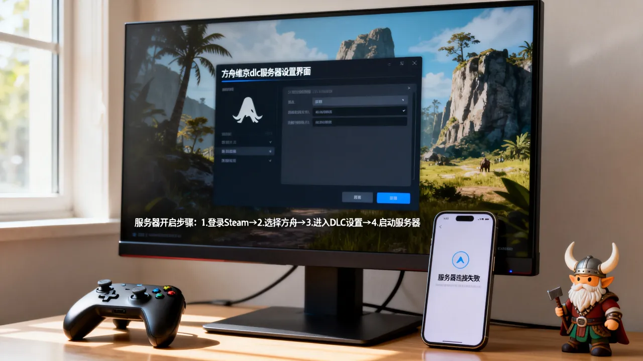 方舟维京dlc服务器怎么开？方舟维京服务器进不去怎么办