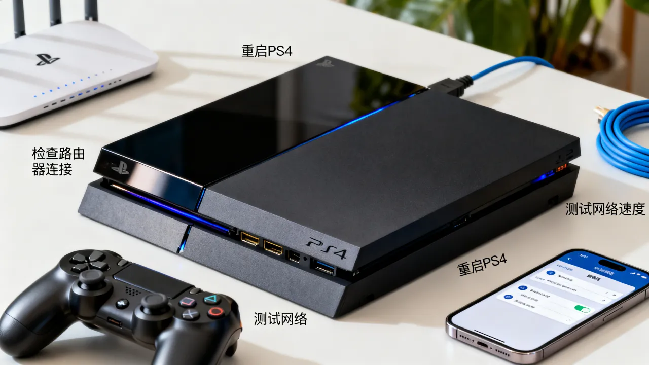 港版ps4为什么连接不上服务器，ps4网络连接失败解决方法