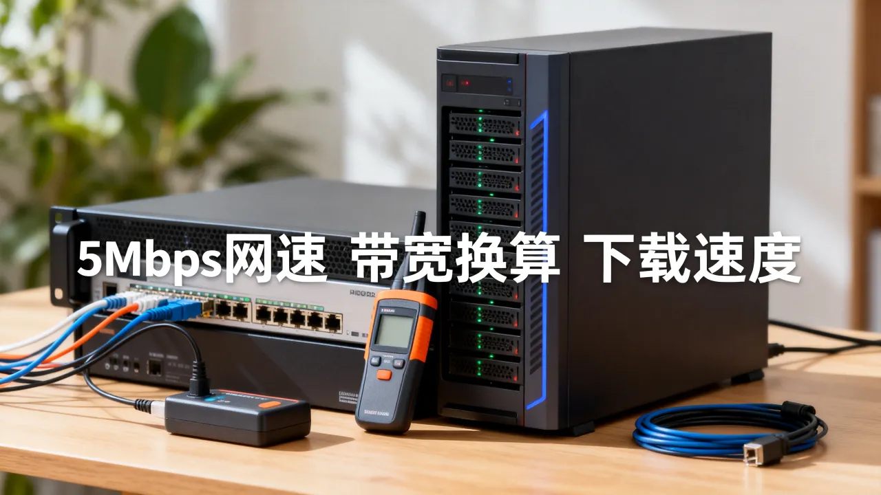 服务器5mbps是多少兆的网速，5mbps带宽换算多少兆每秒下载速度