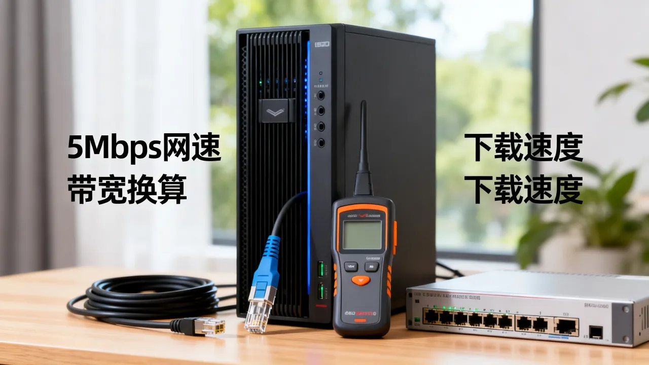 服务器5mbps是多少兆的网速，5mbps带宽换算多少兆每秒下载速度
