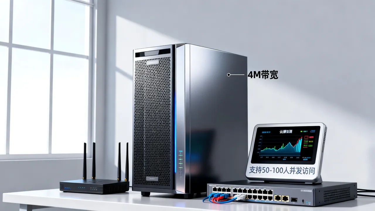 4M带宽云服务器够用吗，云服务器4m宽带支持多少人访问