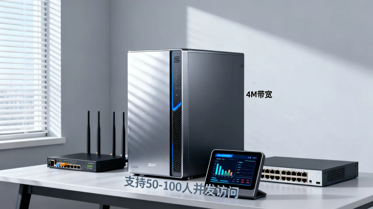 4M带宽云服务器够用吗，云服务器4m宽带支持多少人访问
