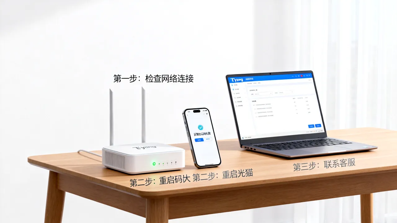 飞young宽带获取验证码服务器异常怎么回事，解决步骤详解