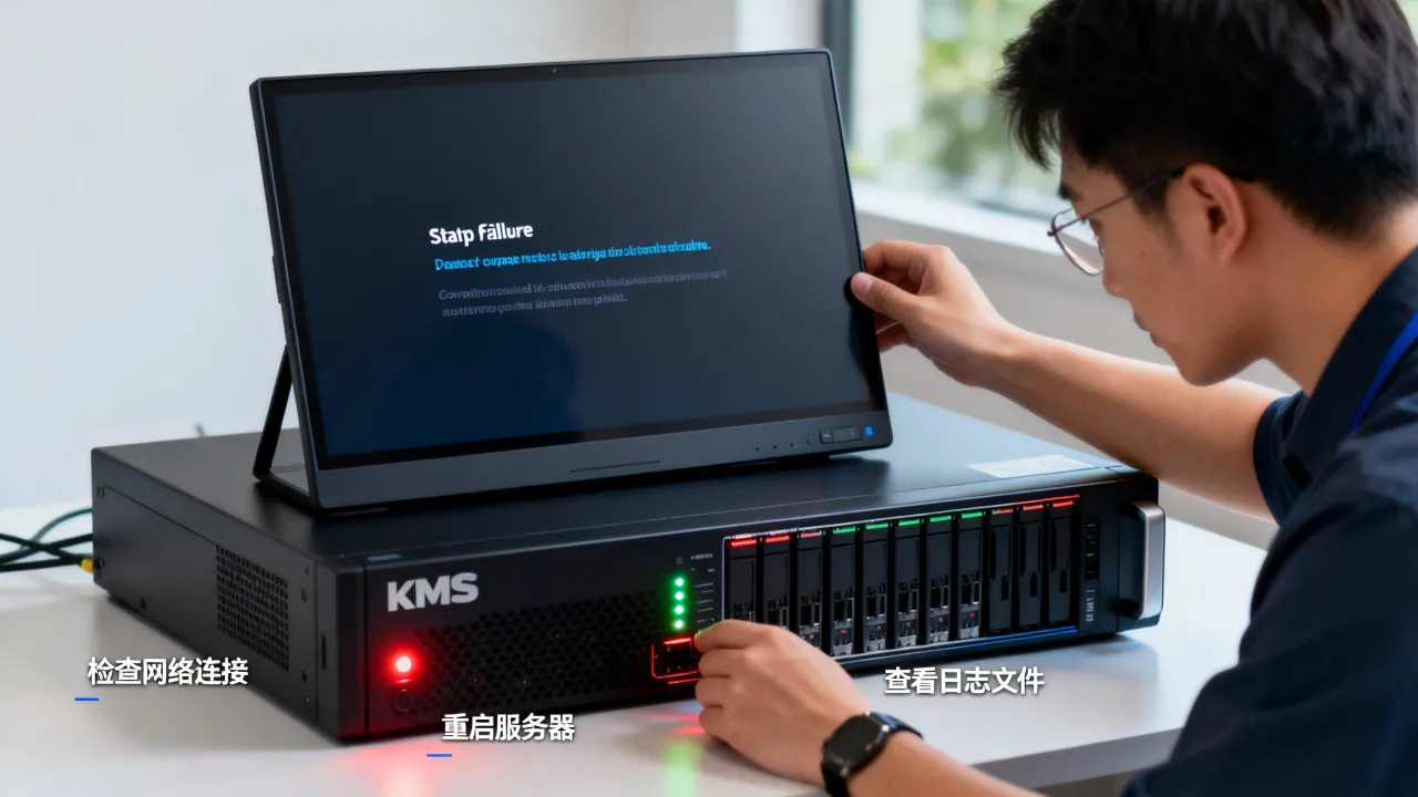 kms服务器启动失败的原因是什么，怎么解决？