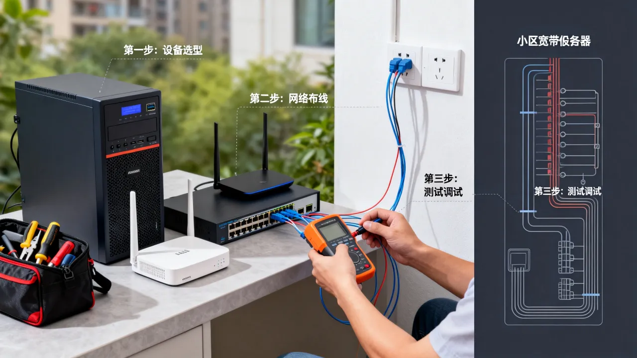 做小区宽带服务器的全套流程怎么做?有哪些注意事项? 做小区宽带服务器的全套流程怎么做?有哪些注意事项?