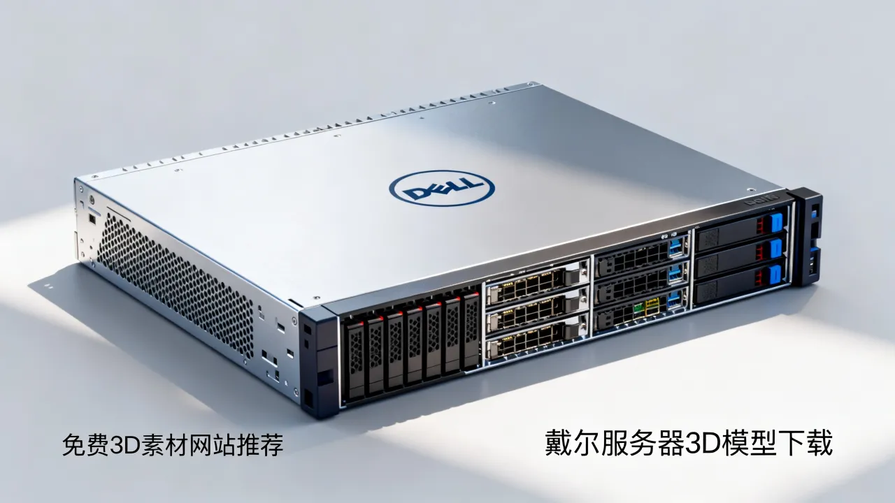 戴尔服务器三维模型怎么下载，免费3D模型素材网站哪个好？