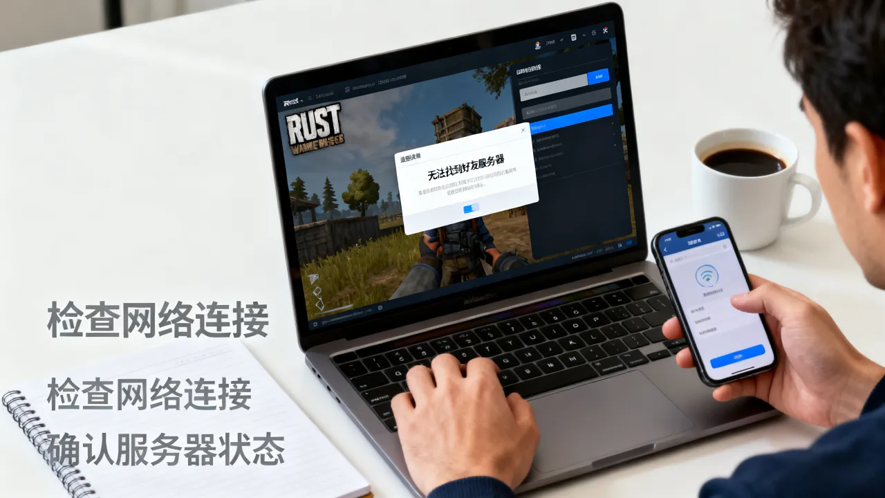 rust为什么找不到好友的服务器，搜不到好友的服务器怎么办
