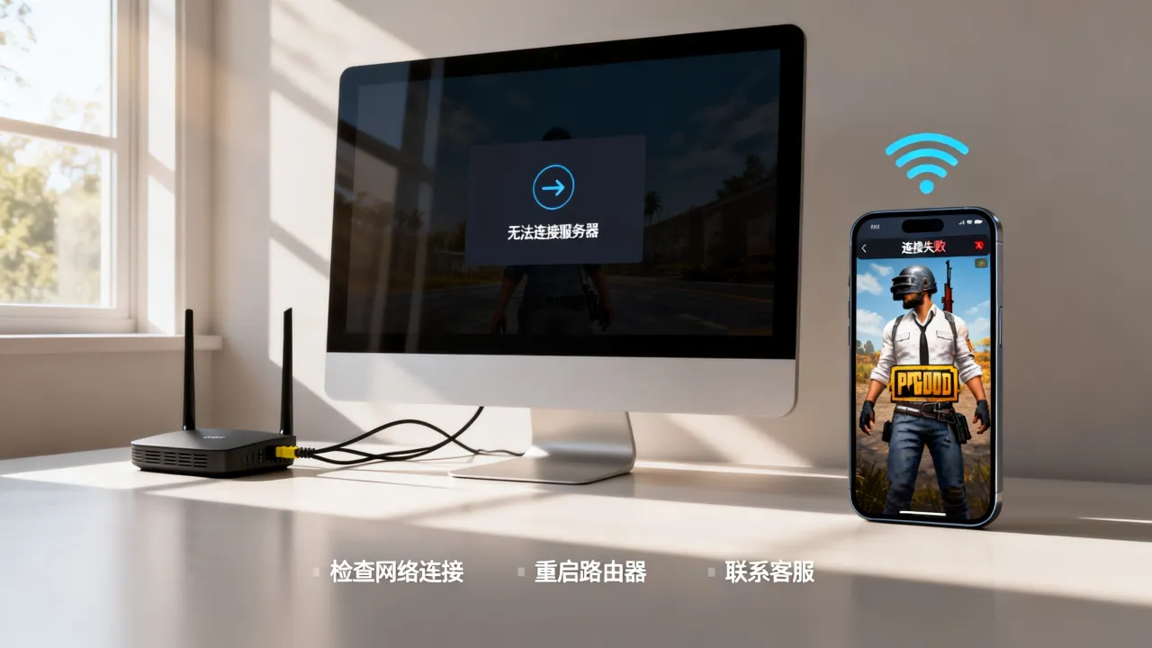为什么pubg显示无法连接服务器，连接失败怎么解决