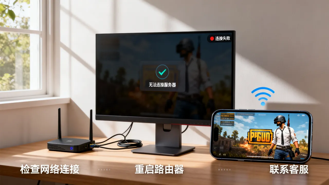 为什么pubg显示无法连接服务器，连接失败怎么解决