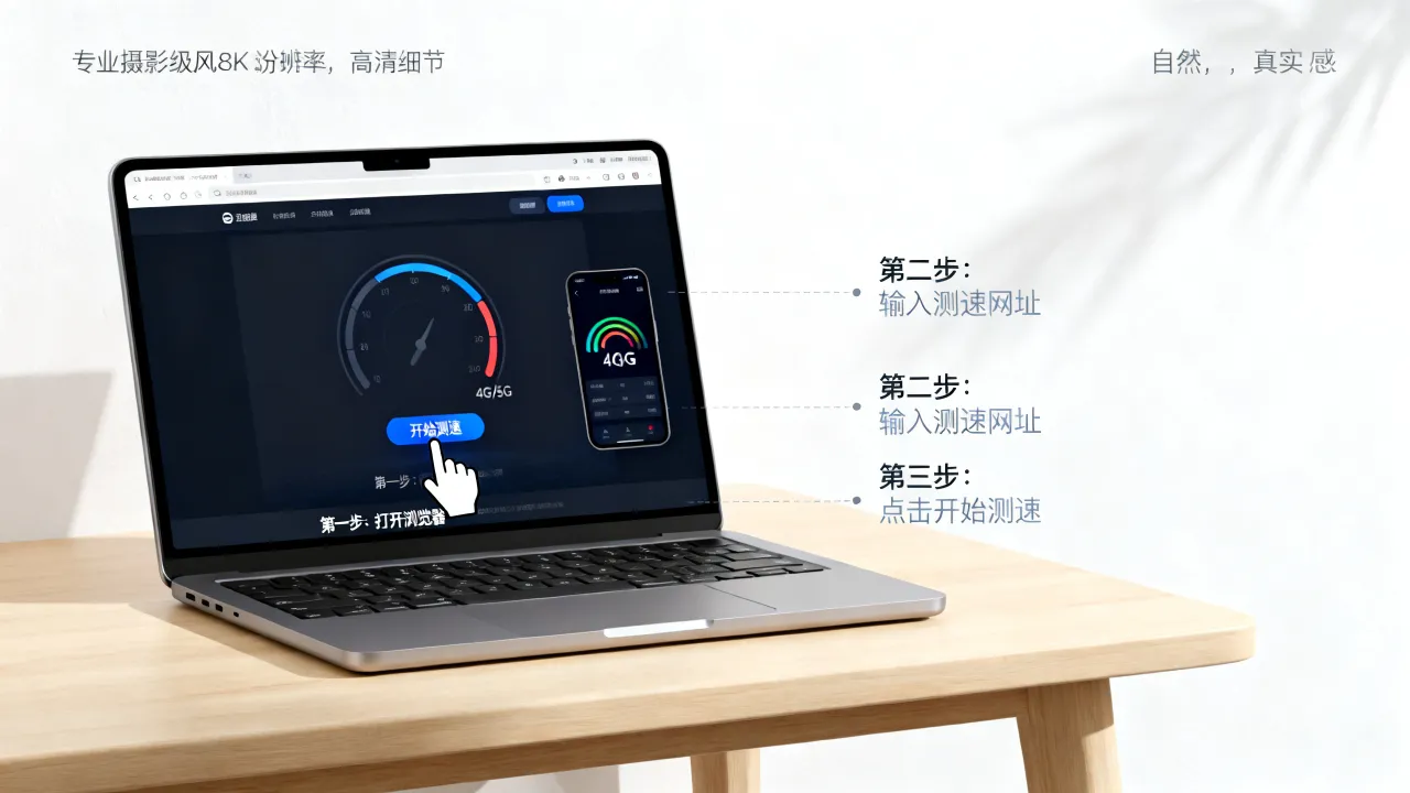 电脑怎么测服务器网速？宽带测速步骤详解