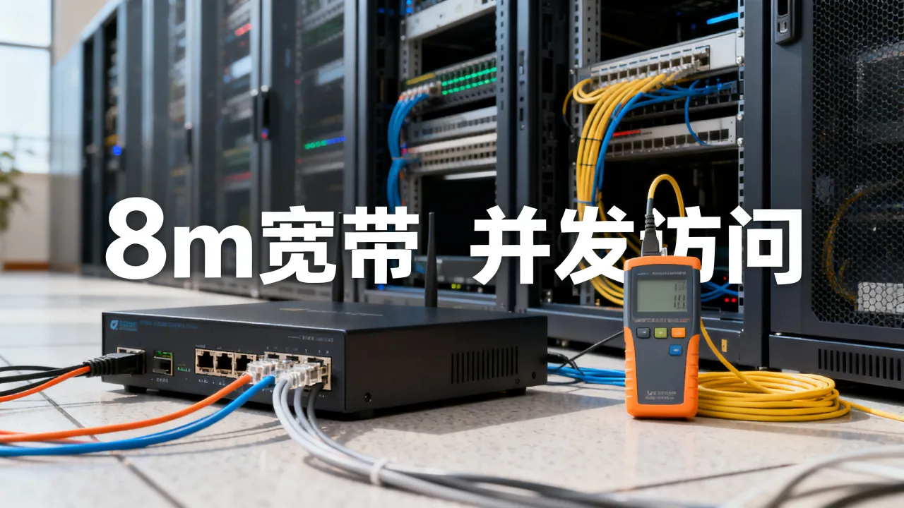 服务器8m宽带够用吗，8m宽带能承受多少并发访问？
