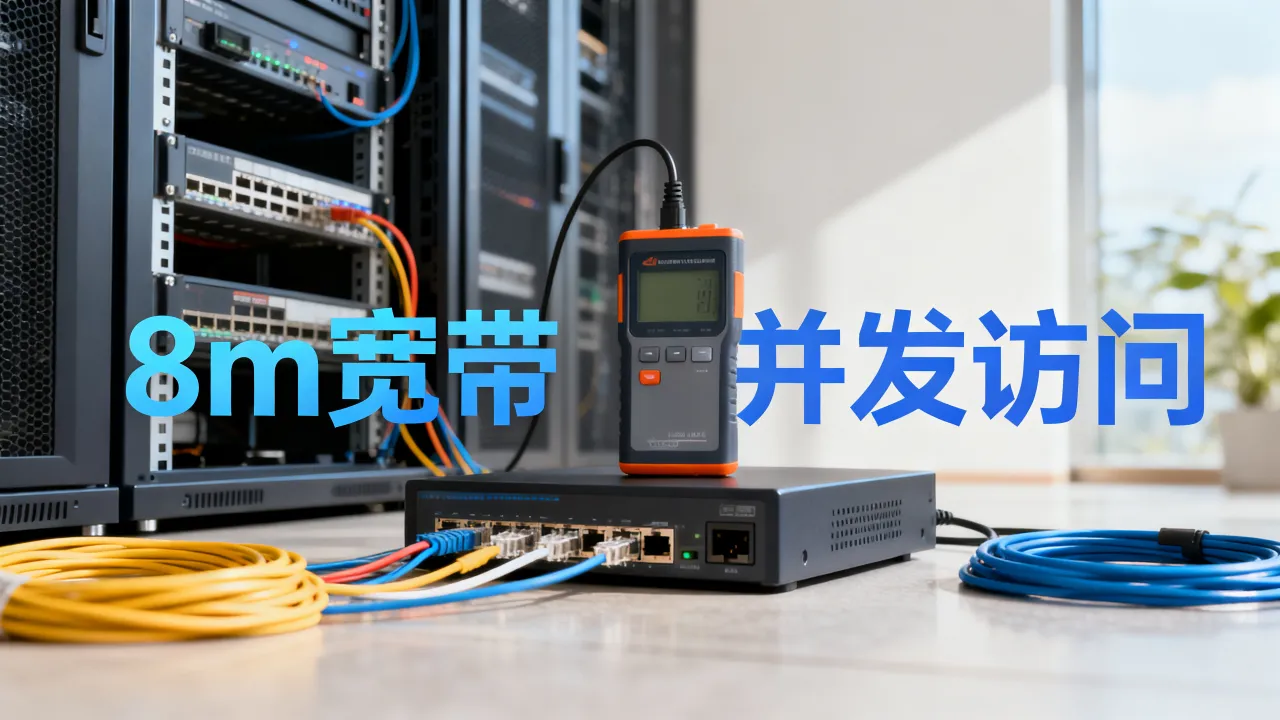 服务器8m宽带够用吗，8m宽带能承受多少并发访问？