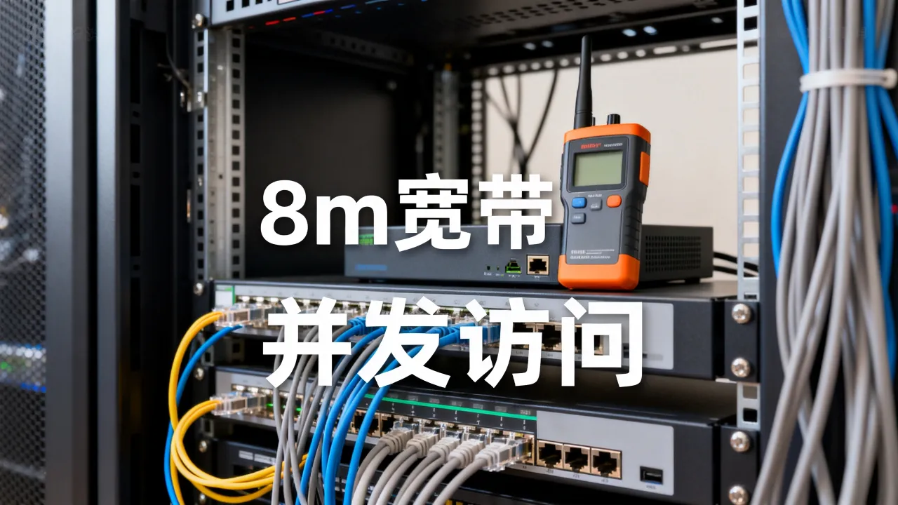 服务器8m宽带够用吗，8m宽带能承受多少并发访问？