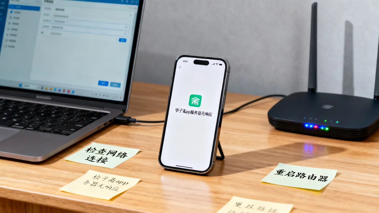 学子斋app服务器为什么没反应，怎么解决？