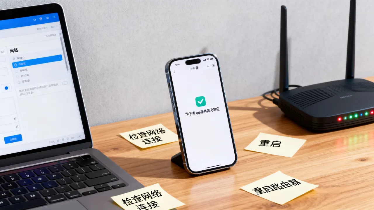 学子斋app服务器为什么没反应，怎么解决？