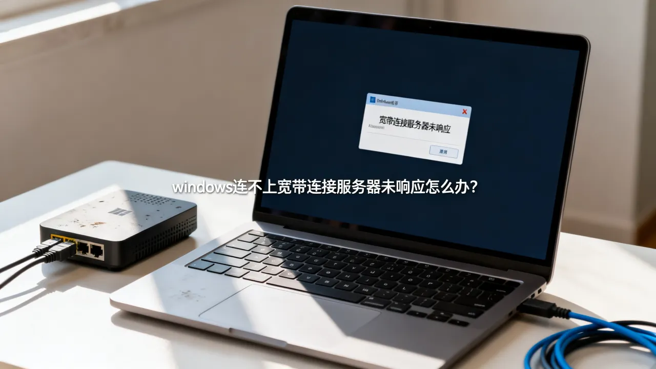 宽带连接服务器未响应怎么回事？windows连不上宽带连接服务器未响应怎么办？