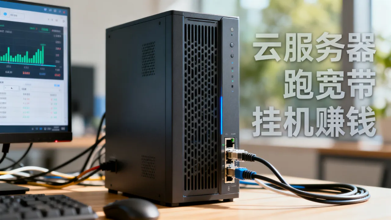用云服务器跑宽带赚钱是真的吗，云服务器挂机赚钱一天能赚多少？