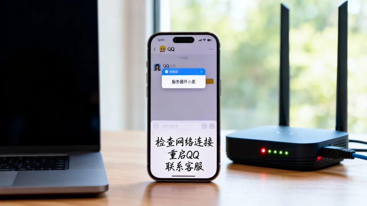 为什么qq发说说显示服务器开小差，qq服务器开小差怎么解决