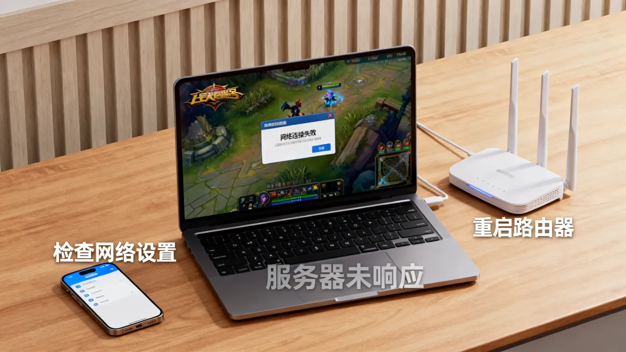 为什么玩lol会没有网络连接服务器，排位赛一直进不去怎么办
