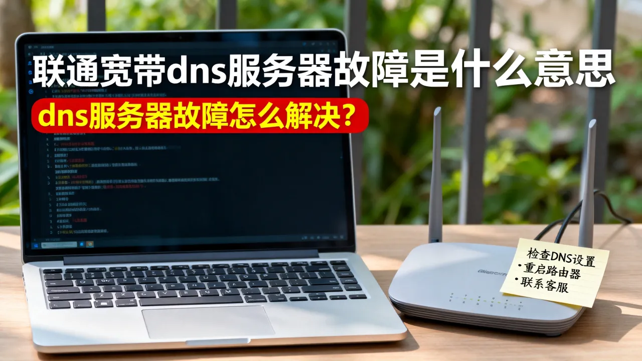 联通宽带dns服务器故障是什么意思，dns服务器故障怎么解决？