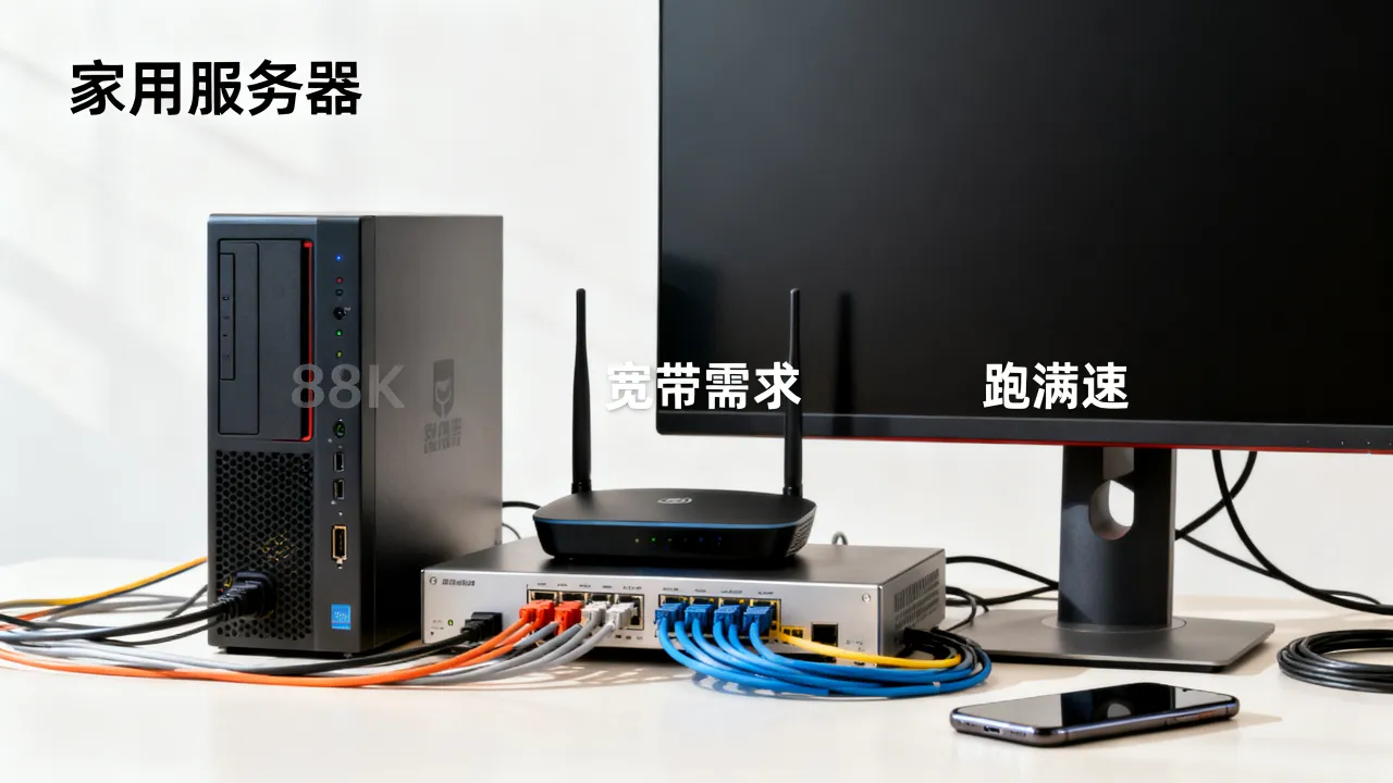 家用服务器宽带多少够用，够不够跑满速？