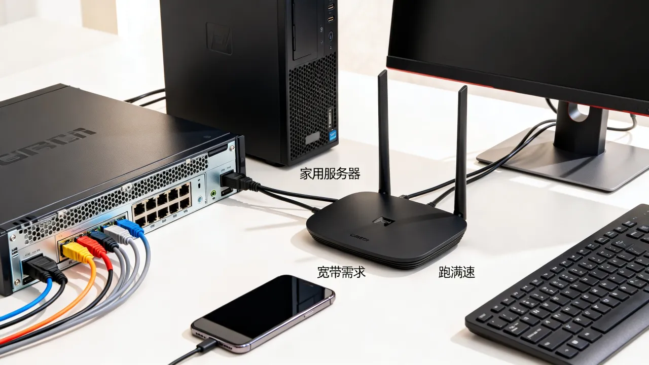 家用服务器宽带多少够用，够不够跑满速？