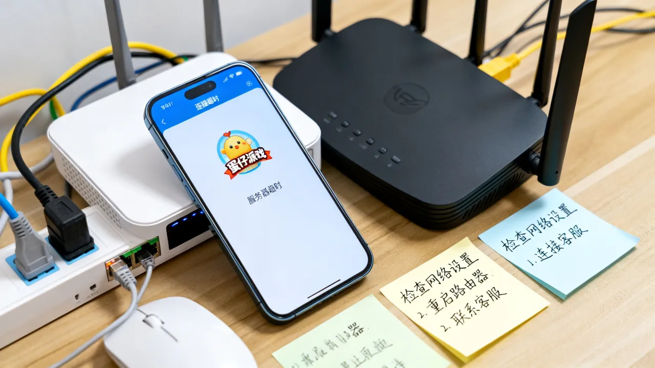 为什么蛋仔服务器超时，蛋仔派对一直连接不上怎么解决