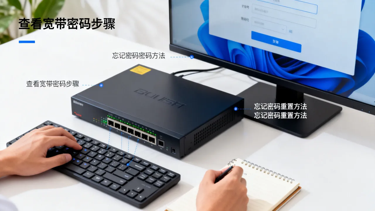 服务器宽带密码怎么查看，服务器宽带密码忘了怎么办？
