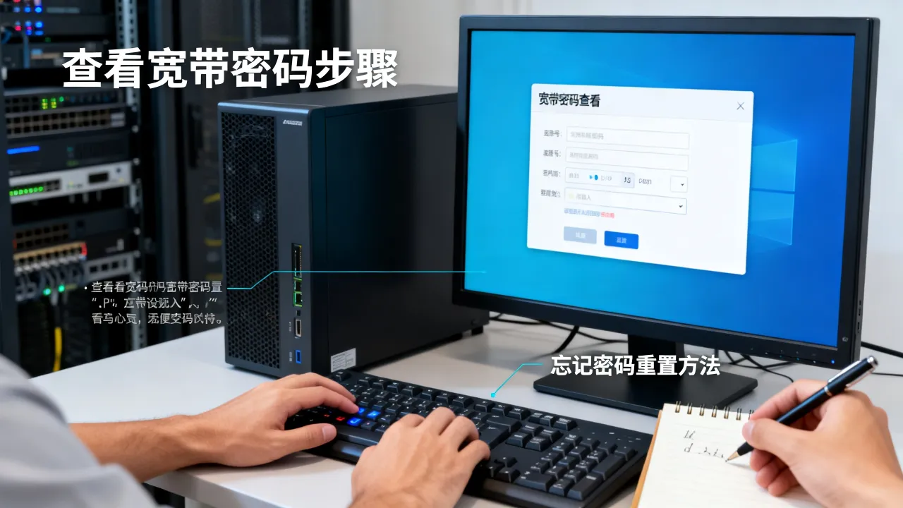 服务器宽带密码怎么查看，服务器宽带密码忘了怎么办？