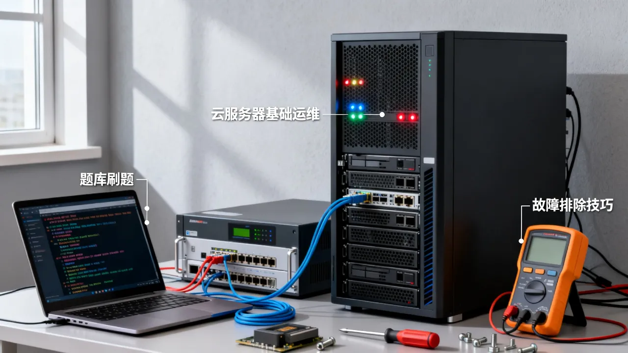 云服务器基础运维怎么学？题库刷题能过吗，常见故障排除技巧有哪些